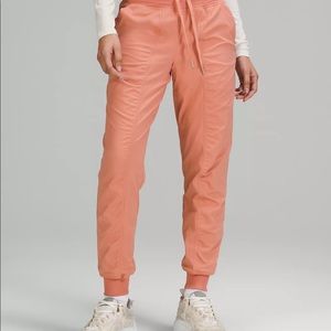 Khaki lined lululemon dance studio pants